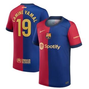 Nike Lamine Yamal Barcelona 2024/25 Home Jersey - NEW!